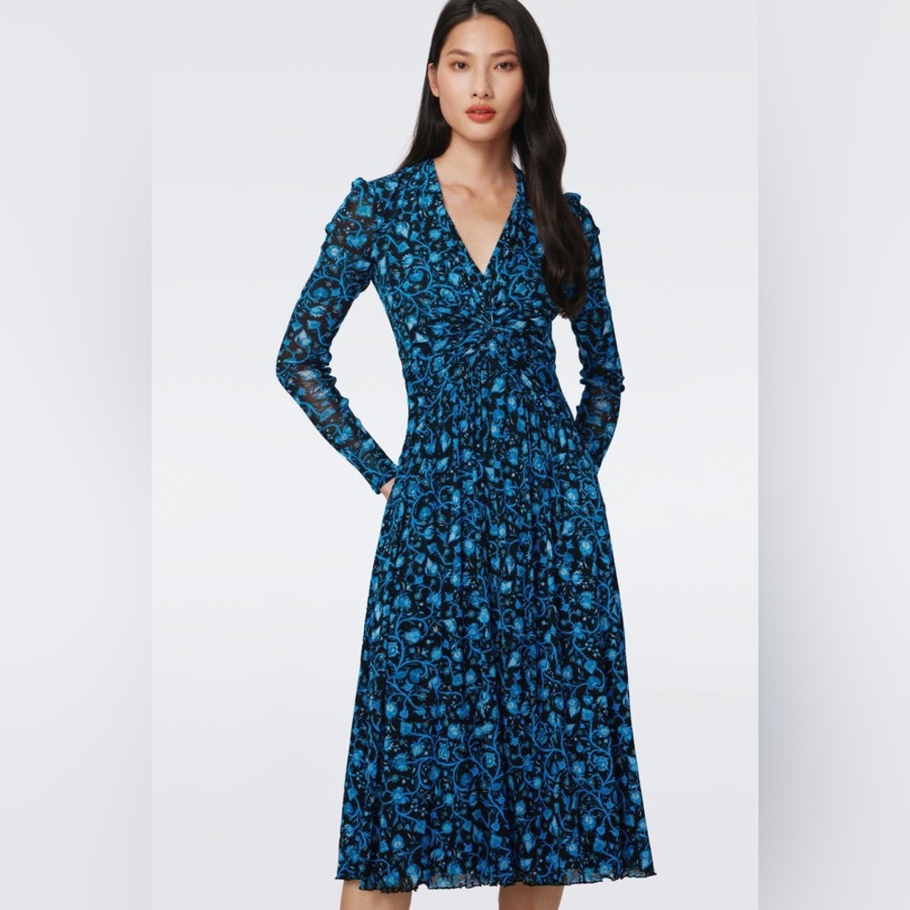 NWT $458 Diane von Furstenberg Burton Mesh Dress